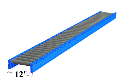 Used 12" Wide Gravity Roller Conveyor